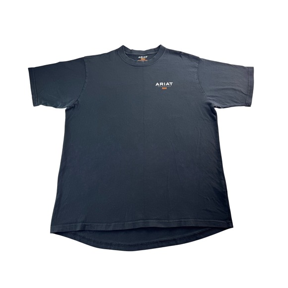 Ariat Other - Ariat Rebar Cotton Strong‎ Logo T-Shirt Mens Size XL Black Short Sleeve Tee